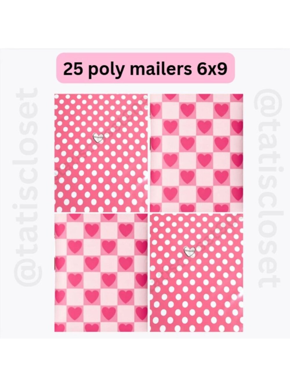 25 Poly Mailers Size 6x9